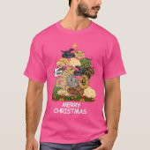 Python Christmasree Frohe Weihnachtsfreund T-Shirt (Vorderseite)