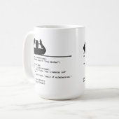Python Code-Deine Mutter war ein Hamster Kaffeetasse (Vorderseite Links)