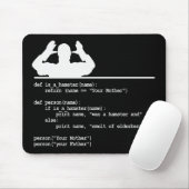 Python Code-Deine Mutter war ein Hamster Mousepad (Mit Mouse)