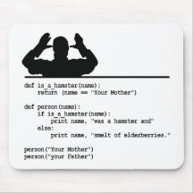 Python-Code - Deine Mutter war ein Hamster