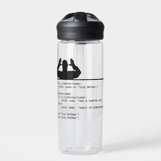 Python Code-Deine Mutter war ein Hamster Trinkflasche (Vorderseite)