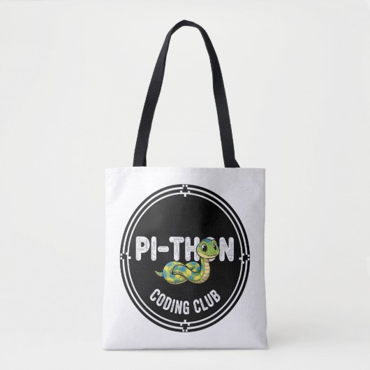 Python-Codierclub-Programmierer Tasche (Vorderseite)