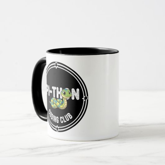 Python-Codierclub-Programmierer Tasse (Vorderseite Links)