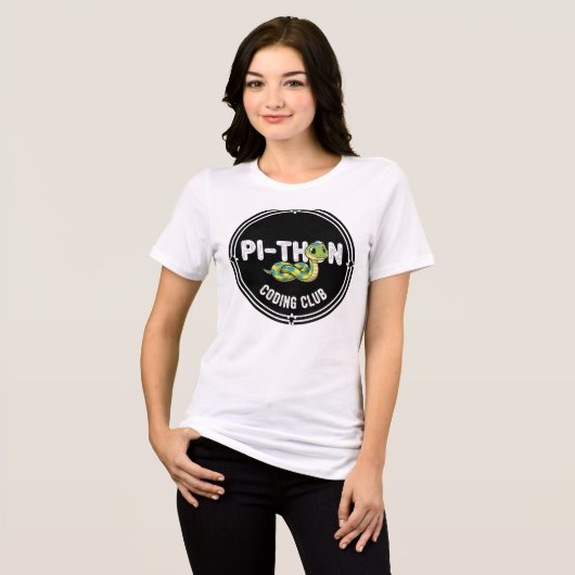 Python-Codierclub-Programmierer Tri-Blend Shirt (Vorderseite voll)