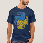 Python Coding Word Art T-Shirt (Vorderseite)