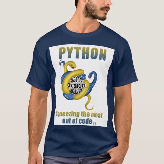 Python: Das Beste aus Code drücken T-Shirt (Vorderseite)