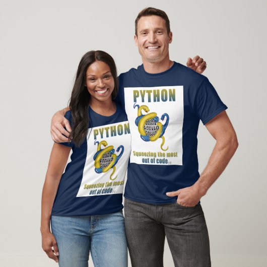 Python: Das Beste aus Code drücken T-Shirt (Unisex)