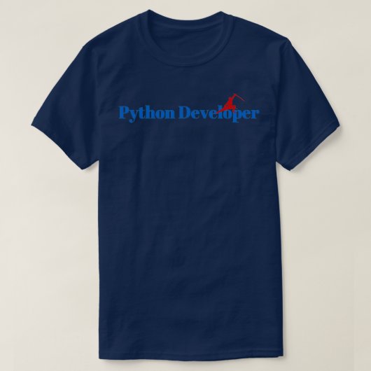 Python Developer Ninja T-Shirt (Design vorne)