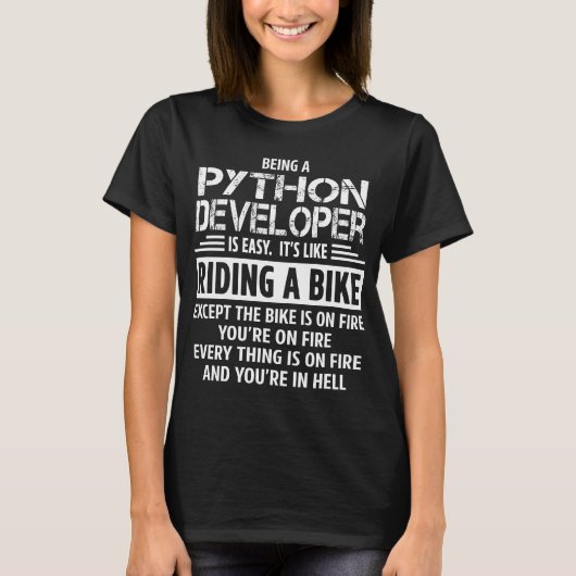 Python Developer T-Shirt (Vorderseite)