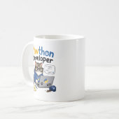 Python-Entwickler Kaffeetasse (Vorderseite Links)