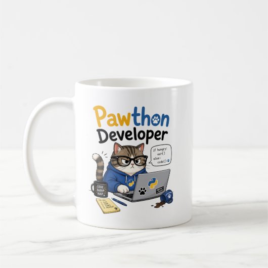 Python-Entwickler Kaffeetasse (Links)