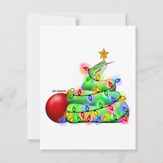 Python - Ferienkarte Feiertagskarte (Vorderseite)