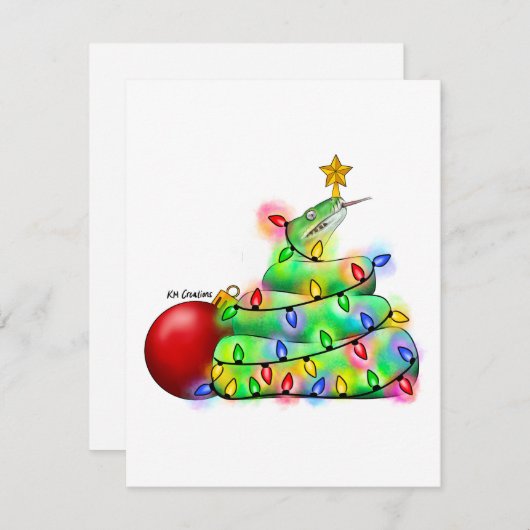 Python - Ferienkarte Feiertagskarte (Vorne/Hinten)