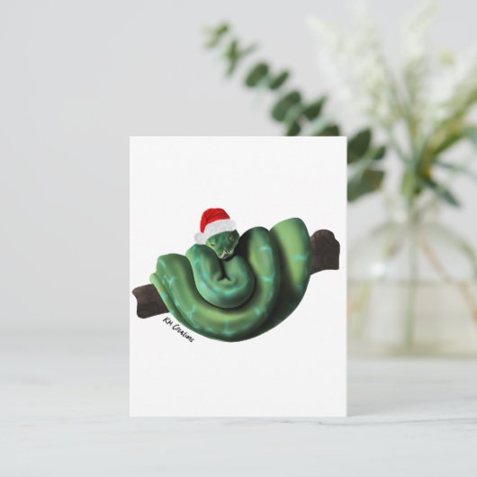 Python - Ferienkarte Feiertagskarte (Stehend Vorderseite)