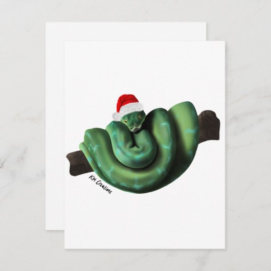 Python - Ferienkarte Feiertagskarte (Vorne/Hinten)