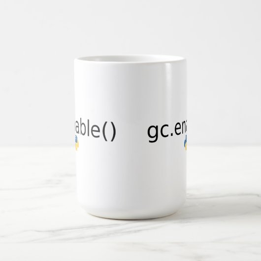 Python Garbage Collector Kaffeetasse (Mittel)