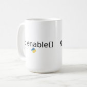 Python Garbage Collector Kaffeetasse (Vorderseite Links)