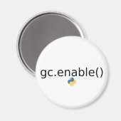 Python Garbage Collector Magnet (Vorderseite/Rückseite)