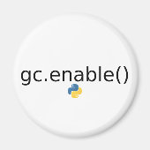 Python Garbage Collector Magnet (Vorne)