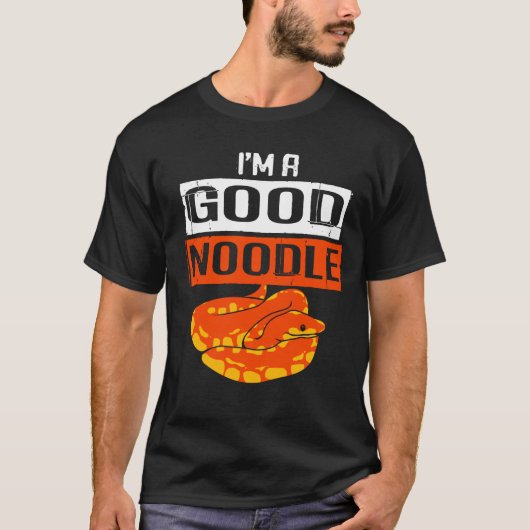 Python Good Noodle Ball Python Schlange Boa T-Shirt (Vorderseite)