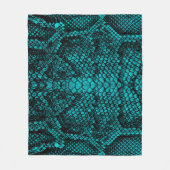 Python-Haut: Schlangenmuster-Design Fleecedecke (Vorderseite)