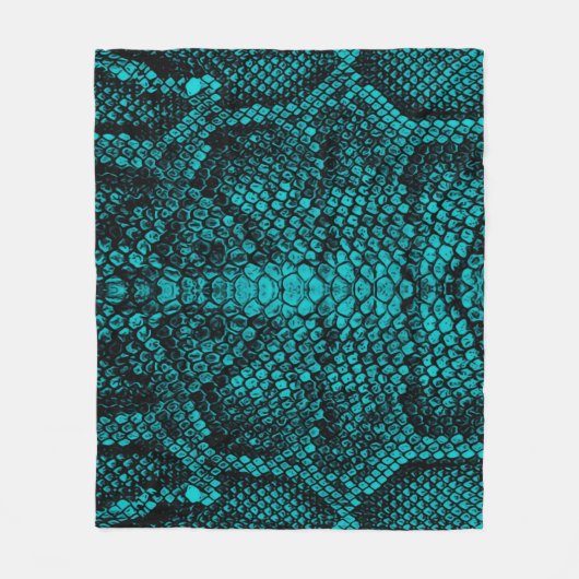 Python-Haut: Schlangenmuster-Design Fleecedecke (Vorderseite)