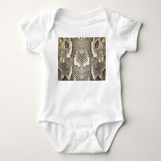 Python-Haut: Tiermuster-Design Baby Strampler (Vorderseite)