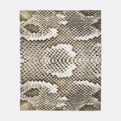 Python-Haut: Tiermuster-Design Fleecedecke (Vorderseite)