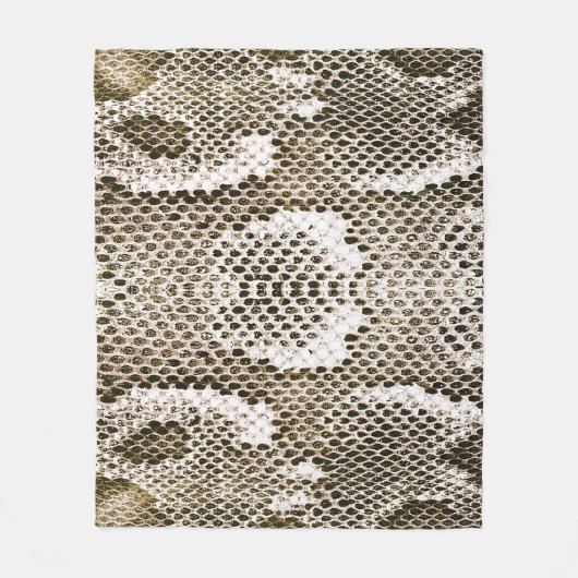 Python-Haut: Tiermuster-Design Fleecedecke (Vorderseite)