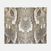 Python-Haut: Tiermuster-Design Fleecedecke (Vorderseite (Horizontal))