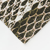 Python-Haut: Tiermuster-Design Fleecedecke (Ecke)
