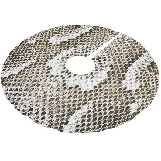 Python-Haut: Tiermuster-Design Polyester Weihnachtsbaumdecke (Schrägansicht)