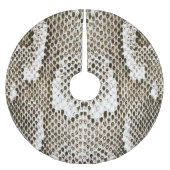 Python-Haut: Tiermuster-Design Polyester Weihnachtsbaumdecke (Vorderseite)