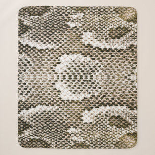 Python-Haut: Tiermuster-Design Sherpadecke