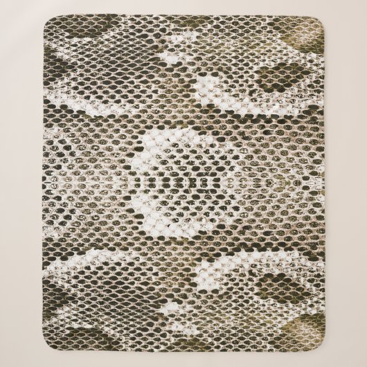 Python-Haut: Tiermuster-Design Sherpadecke (Vorderseite)
