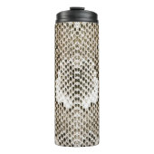 Python-Haut: Tiermuster-Design Thermosbecher (Vorderseite)