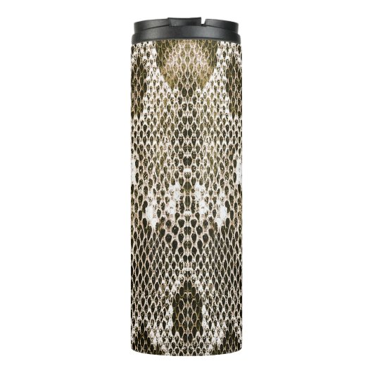 Python-Haut: Tiermuster-Design Thermosbecher (Rückseite)