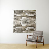 Python-Haut: Tiermuster-Design Wandteppich (Beispiel (Horizontal))
