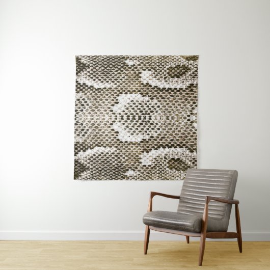 Python-Haut: Tiermuster-Design Wandteppich (Beispiel (Horizontal))