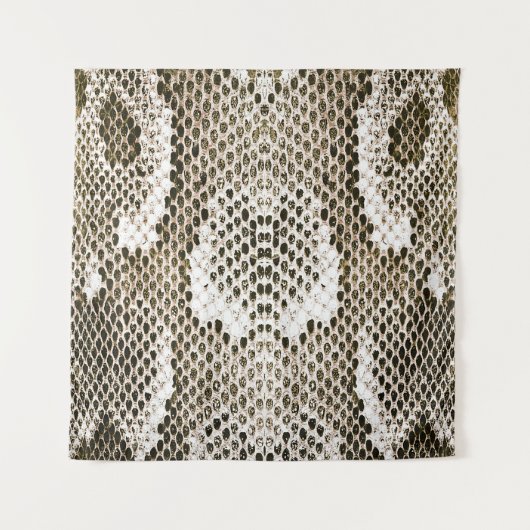 Python-Haut: Tiermuster-Design Wandteppich (Vorderseite)