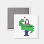 Python Hugs Magnet (Vorderseite/Rückseite)