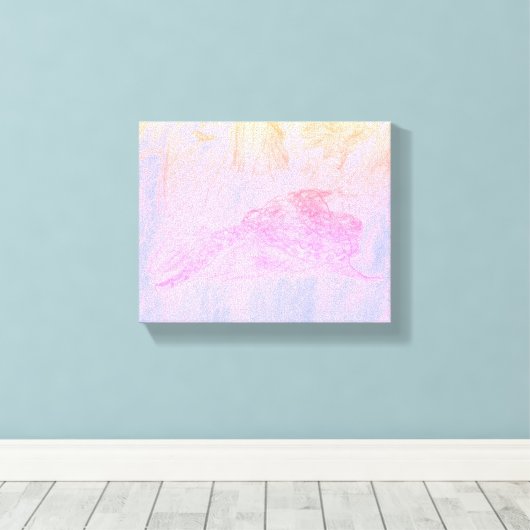 Python in Mist Canvas Print Leinwanddruck (Insitu (Holzboden))