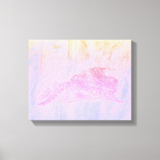 Python in Mist Leinwanddruck (Vorderseite)