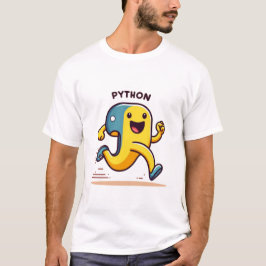 Python läuft lustig T-Shirt