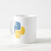 Python-Logo Kaffeetasse (Vorderseite Links)