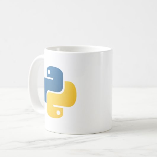 Python-Logo Kaffeetasse (Vorderseite Links)