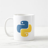 Python-Logo Kaffeetasse (Links)