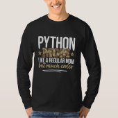 Python Mama Pet Python Eigentümer Schlange T-Shirt (Vorderseite)