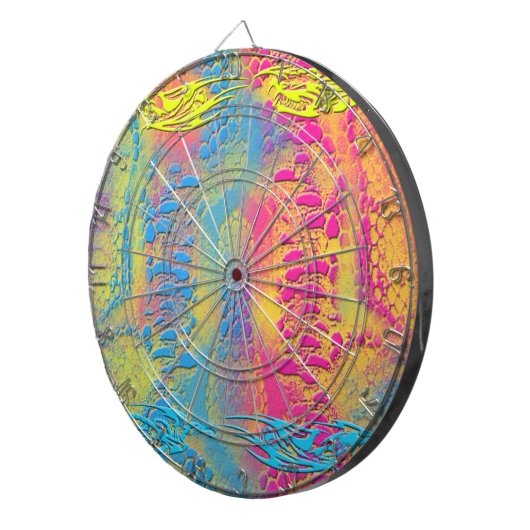 PYTHON - Modernes dekoratives Fraktal - Dartscheibe (Vorderseite rechts)