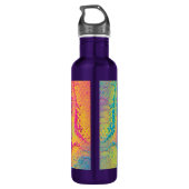 PYTHON - Modernes dekoratives Fraktal - Edelstahlflasche (Rückseite)